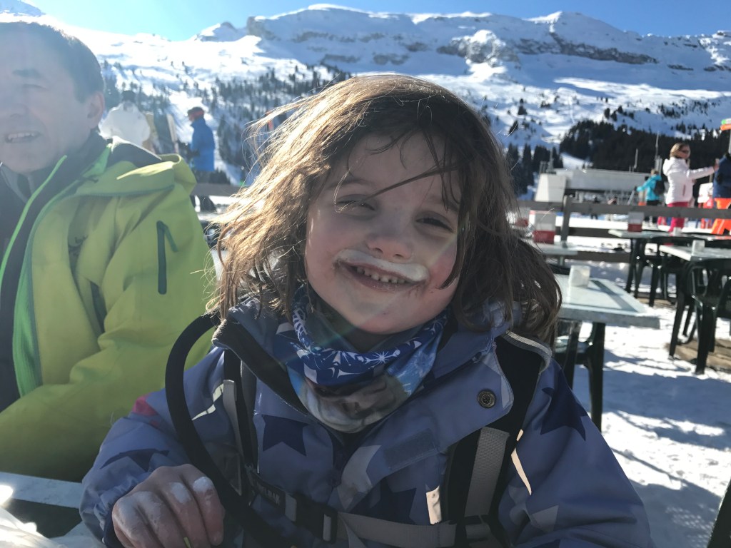 Skiing means hot chocolates in mountain restaurants